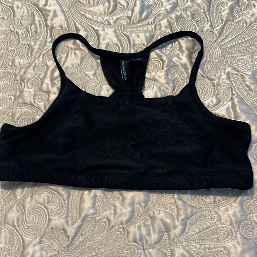 Cynthia Rowley black Workout top with matching capris